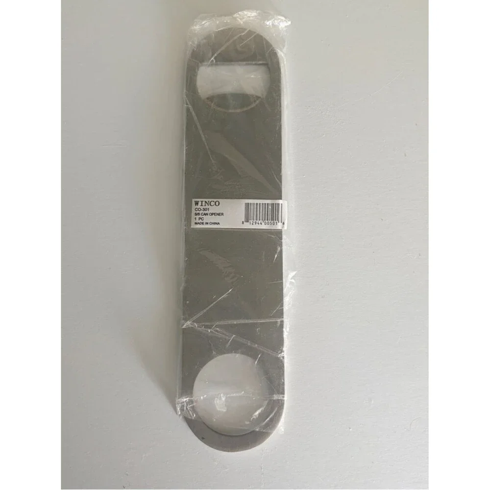 Lot of 10 Winco CO-301 Stainless Steel Flat Bottle Openers – 7